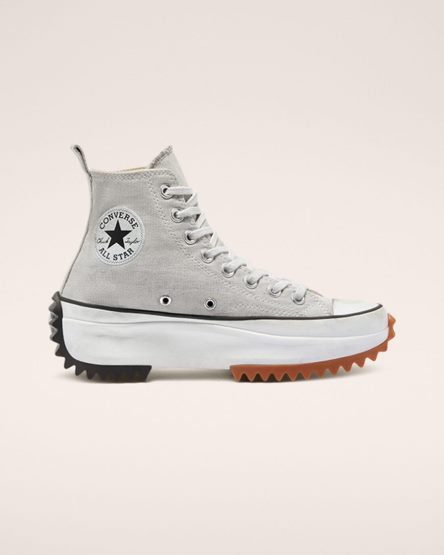 Men's Converse Run Star Hike Smoked Canvas High Top Platform Shoes White | AU E0891S